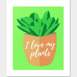 I love my plants Posters and Art